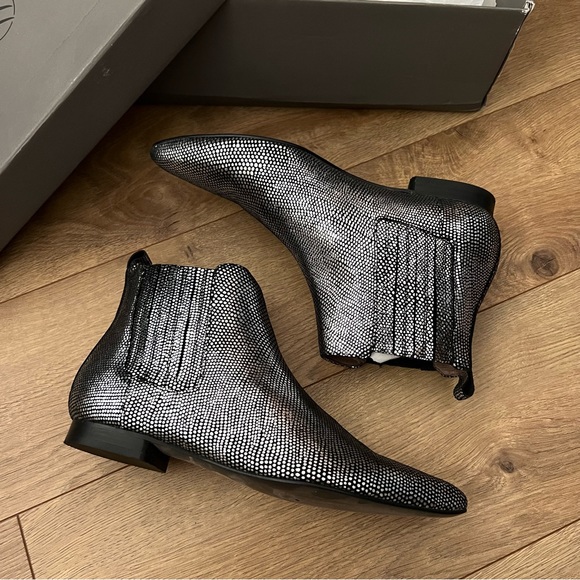 Hudson London Silver Lizard Reine Ankle Boot - Picture 4 of 7
